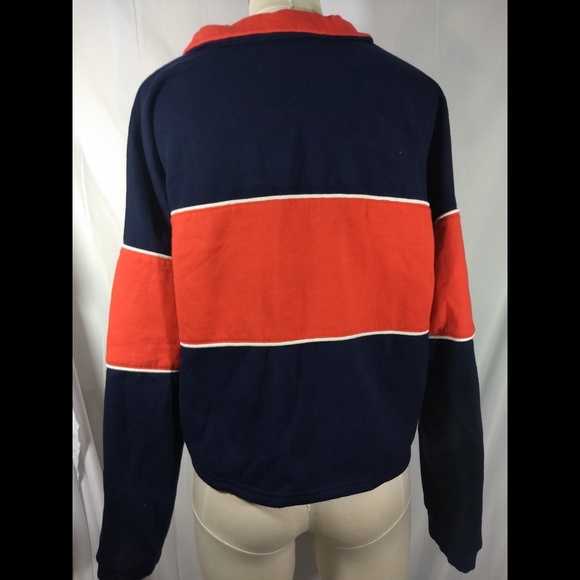 Mixed Threads crop top half zip sweater - Picture 3 of 5